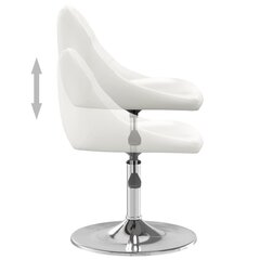vidaXL söögitoolid 4 tk, valge, kunstnahk hind ja info | Söögilaua toolid, köögitoolid | kaup24.ee