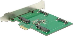 Delock 2x mSATA, PCIe (89479) hind ja info | Regulaatorid | kaup24.ee