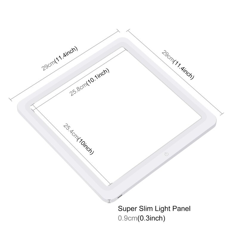 LED paneel toodete pildistamiseks, 29 cm цена и информация | Fotovalgustuse seadmed | kaup24.ee