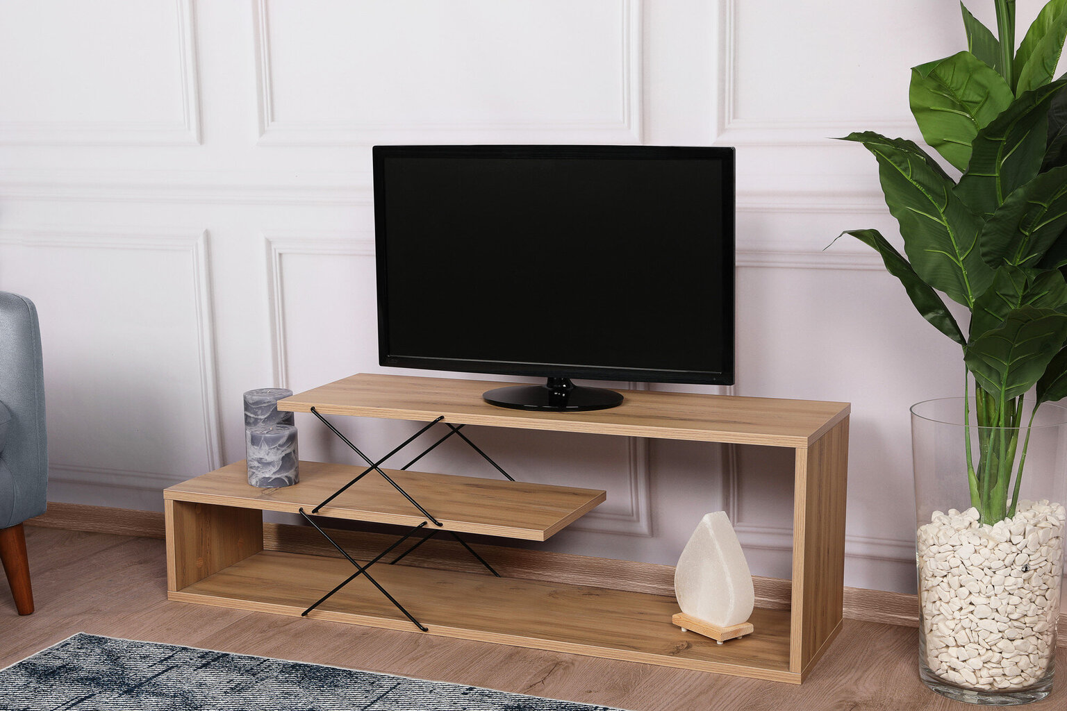 TV alus Asir, 120x40x30cm, beež цена и информация | TV alused | kaup24.ee