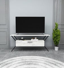 TV alus Asir, 124x54x35cm, valge цена и информация | Тумбы под телевизор | kaup24.ee