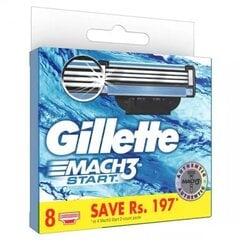 Raseerimispead Gillette Mach3 Start meestele, 8 tk hind ja info | Raseerimisvahendid | kaup24.ee