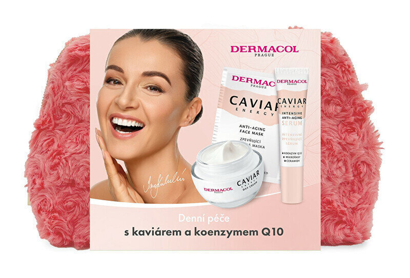 Komplekt Dermacol Caviar Energy II: päevakreem Spf 15, 50 ml + seerum, 12 ml + näomask 2x8 ml + kosmeetikakott цена и информация | Näokreemid | kaup24.ee