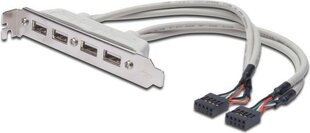 Кронштейн для корпуса Digitus 4x USB (AK-300304-002-E) цена и информация | Аксессуары для корпусов | kaup24.ee