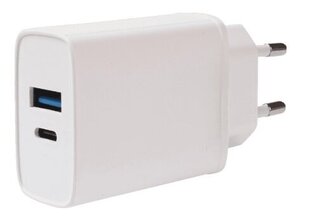Vivanco charger USB-A/USB-C PD3 20W, white (62401) цена и информация | Зарядные устройства для телефонов | kaup24.ee