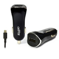 Ład. sam. Cellline 1xUSB + lightning 1A czarna|black iPhone 6 цена и информация | Зарядные устройства для телефонов | kaup24.ee