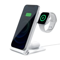 Nillkin PowerTrio 3in1 Wireless Charger for Samsung Watch White цена и информация | Зарядные устройства для телефонов | kaup24.ee