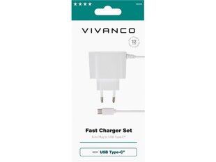 Vivanco зарядное устройство USB-C 2,4A 12W 1m (62258) цена и информация | Зарядные устройства для телефонов | kaup24.ee