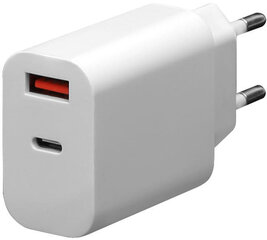 Platinet зарядное устройствоUSB/USB-C 30W (PLCUPD30W) цена и информация | Зарядные устройства для телефонов | kaup24.ee