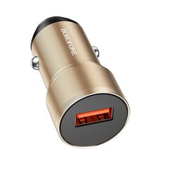 Borofone Car charger BZ19A Wisdom - USB - QC 3.0 18W gold цена и информация | Зарядные устройства для телефонов | kaup24.ee