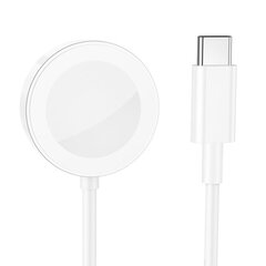 Borofone Wireless induction charger BQ13C for iWatch white цена и информация | Зарядные устройства для телефонов | kaup24.ee