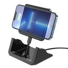 Borofone Wireless induction charger BQ20 Wings with stand 15W black цена и информация | Зарядные устройства для телефонов | kaup24.ee