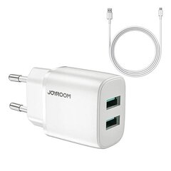 Joyroom 2x USB, 2.4 A цена и информация | Зарядные устройства для телефонов | kaup24.ee