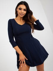 базовое расклешенное мини-платье темно-синего цвета с карманами цена и информация | Платья | kaup24.ee