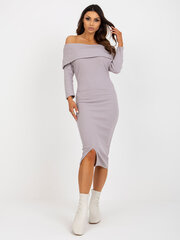 светло-фиолетовое облегающее базовое платье в испанскую полоску цена и информация | Платья | kaup24.ee