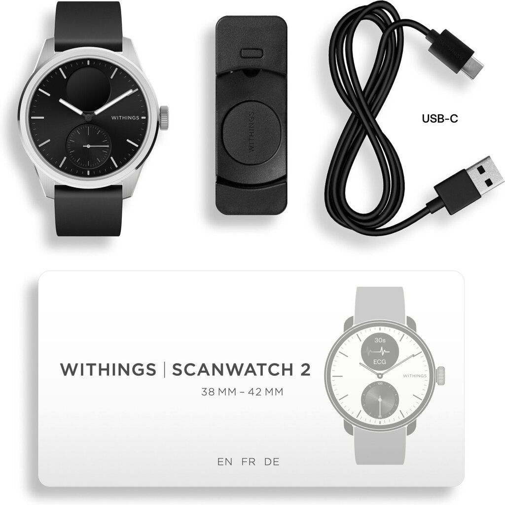 Withings Scanwatch 2 Black hind ja info | Nutikellad (smartwatch) | kaup24.ee