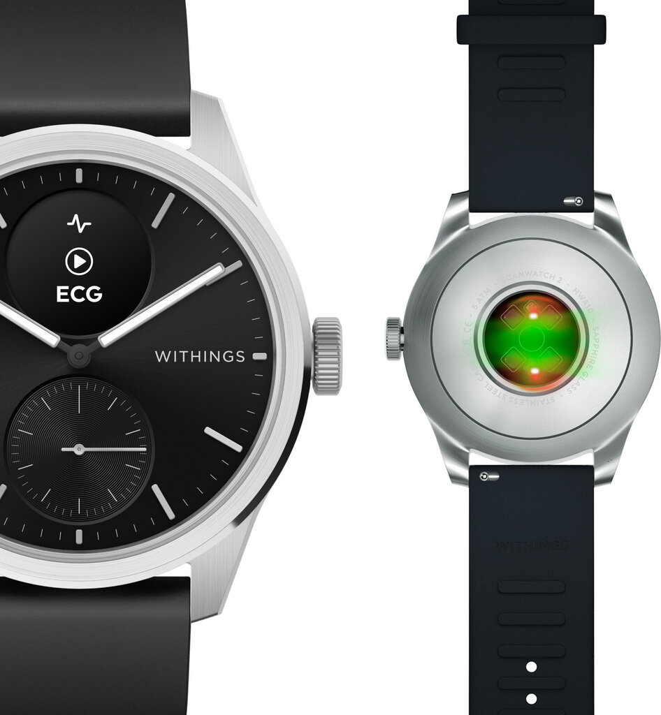 Withings Scanwatch 2, 42 mm, Black hind ja info | Nutikellad (smartwatch) | kaup24.ee