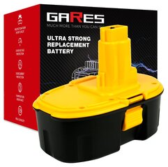 Аккумулятор Gares, 18V 2,5Ah, Dewalt, DE9098 DW9095 цена и информация | Шуруповерты, дрели | kaup24.ee