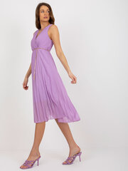 светло-фиолетовое расклешенное платье с цепочкой цена и информация | Платья | kaup24.ee
