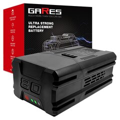 Аккумулятор Gares, 80V 3Ah, GreenWorks, G80B4 GD80 цена и информация | Шуруповерты, дрели | kaup24.ee