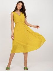 Женское повседневное платье, желтое цена и информация | Платья | kaup24.ee