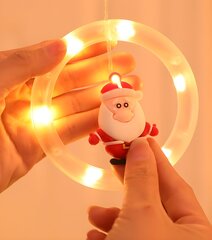 Jõulutuled 10 ringiga ja jõulukaunistused ringides, 3m, 120 LED, LIVMAN XY-006 цена и информация | Гирлянды | kaup24.ee
