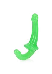 Pimedas helendav dildo, 13,5 cm, roheline hind ja info | Dildod | kaup24.ee