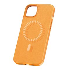 Magnetic Phone Case for iPhone 15 ProMax Baseus Fauxther Series (Orange) цена и информация | Чехлы для телефонов | kaup24.ee