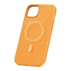 Magnetic Phone Case for iPhone 15 Pro Baseus Fauxther Series (Orange) цена и информация | Чехлы для телефонов | kaup24.ee