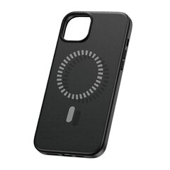 Magnetic Phone Case for iPhone 15 Baseus Fauxther Series (Black) цена и информация | Чехлы для телефонов | kaup24.ee