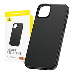 Phone Case for iPhone 15 Plus Baseus Fauxther Series (Black) цена и информация | Чехлы для телефонов | kaup24.ee