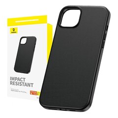 Phone Case for iPhone 15 Pro Baseus Fauxther Series (Black) цена и информация | Чехлы для телефонов | kaup24.ee