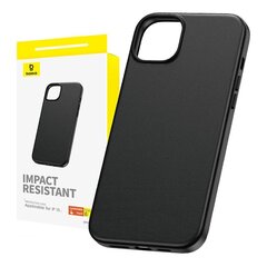 Phone Case for iPhone 15 Baseus Fauxther Series (Black) цена и информация | Чехлы для телефонов | kaup24.ee