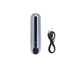 Miniatuurne vibraator Vibreeriv pall Blue Lotus, hõbedane, must nupp hind ja info | Vibraatorid | kaup24.ee