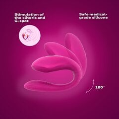Vaakum vibraator Blue Lotus, roosa hind ja info | Vibraatorid | kaup24.ee