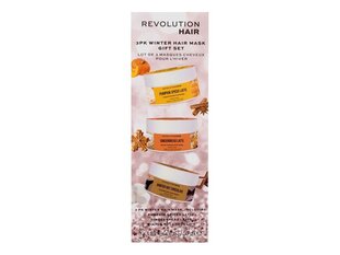 Juuksemaskide komplekt Revolution Haircare Winter Hair Mask Gift Set, 50 ml, 3 tk. цена и информация | Бальзамы, кондиционеры | kaup24.ee