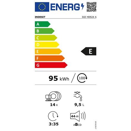 Indesit D2I HD524 A hind ja info | Nõudepesumasinad | kaup24.ee