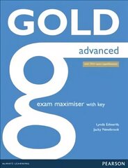 Gold Advanced Maximiser with Key New edition, Advanced, Gold Advanced Maximiser with Key цена и информация | Пособия по изучению иностранных языков | kaup24.ee
