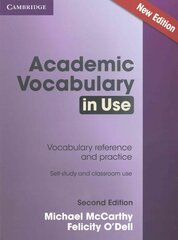 Academic Vocabulary in Use Edition with Answers 2nd Revised edition hind ja info | Võõrkeele õppematerjalid | kaup24.ee