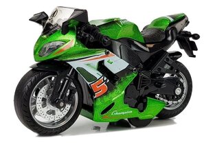 Спортивный мотоцикл со звуковыми эффектами, зеленый цена и информация | Игрушки для мальчиков | kaup24.ee