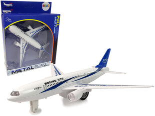 Reisilennuk efektidega Boeing 777, valge цена и информация | Игрушки для мальчиков | kaup24.ee