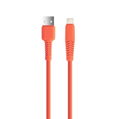 Setty cable USB - Lightning 1,5 m 2,1A KSA-L-1.5210 orange цена и информация | Кабели и провода | kaup24.ee