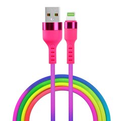 Setty USB - Lightning cable 1,2 m 2,1A KNA-L-1.22.113 rainbow цена и информация | Кабели и провода | kaup24.ee