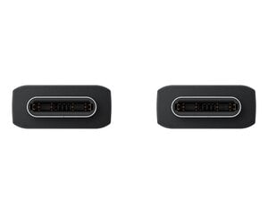 EP-DX310JBE Samsung USB-C|USB-C Data Cable 3A 1.8m Black (Bulk) цена и информация | Кабели и провода | kaup24.ee