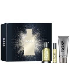 Komplekt Hugo Boss Bottled meestele: tualettvesi EDT, 100 ml + tualettvesi EDT, 10 ml + dušigeel, 100 ml цена и информация | Мужские духи | kaup24.ee