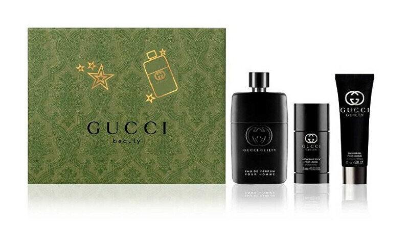 Komplekt Guilty Pour Homme meestele: parfüümvesi EDP, 90 ml + dušigeel, 50 ml + deodorant, 75 ml hind ja info | Naiste parfüümid | kaup24.ee