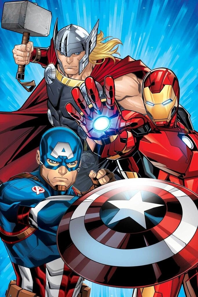 Pleedtekk Disney Avengers Heroes, 100x150 cm hind ja info | Voodikatted, pleedid | kaup24.ee