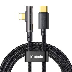 Mcdodo CA-3391 USB-C to Lightning Prism 90 degree cable, 1.8m (black) цена и информация | Кабели и провода | kaup24.ee