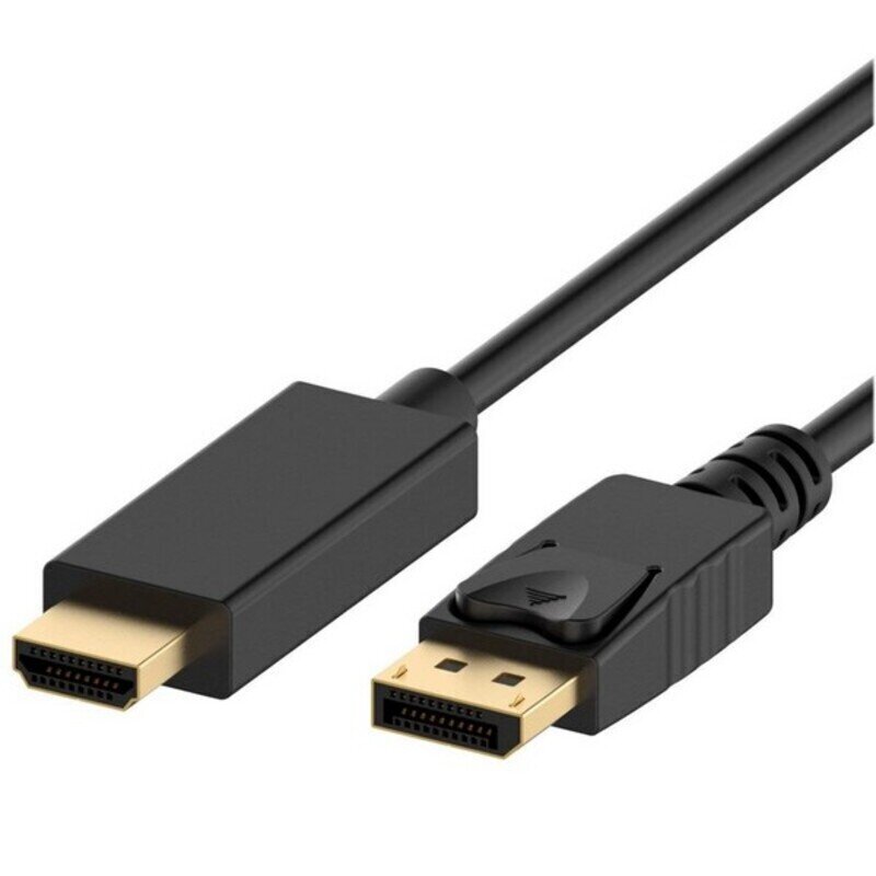 DisplayPort Kaabel Ewent EC1430 HDMI Must hind ja info | Kaablid ja juhtmed | kaup24.ee