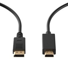 Ewent EC1430, HDMI/DP, 1.8 m hind ja info | Kaablid ja juhtmed | kaup24.ee